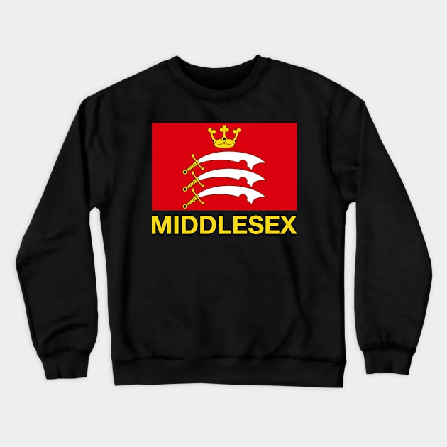 Middlesex County Flag - England Crewneck Sweatshirt by CityNoir